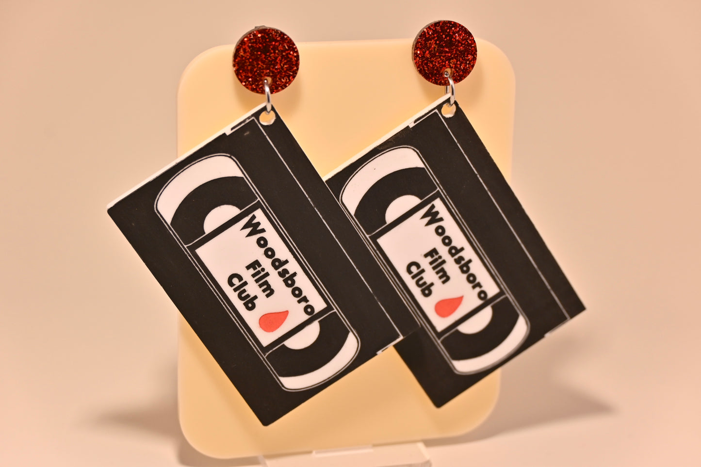 Film Club VHS Dangle Studs